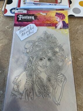 Studio Light Fantasy Collection Fairy and Floral Clear Stamp